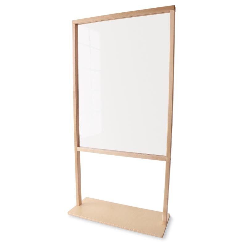 Whitney Brothers Floor Standing Acrylic Partition 25W(Whitney Brothers WHT - WB0534) - SchoolOutlet