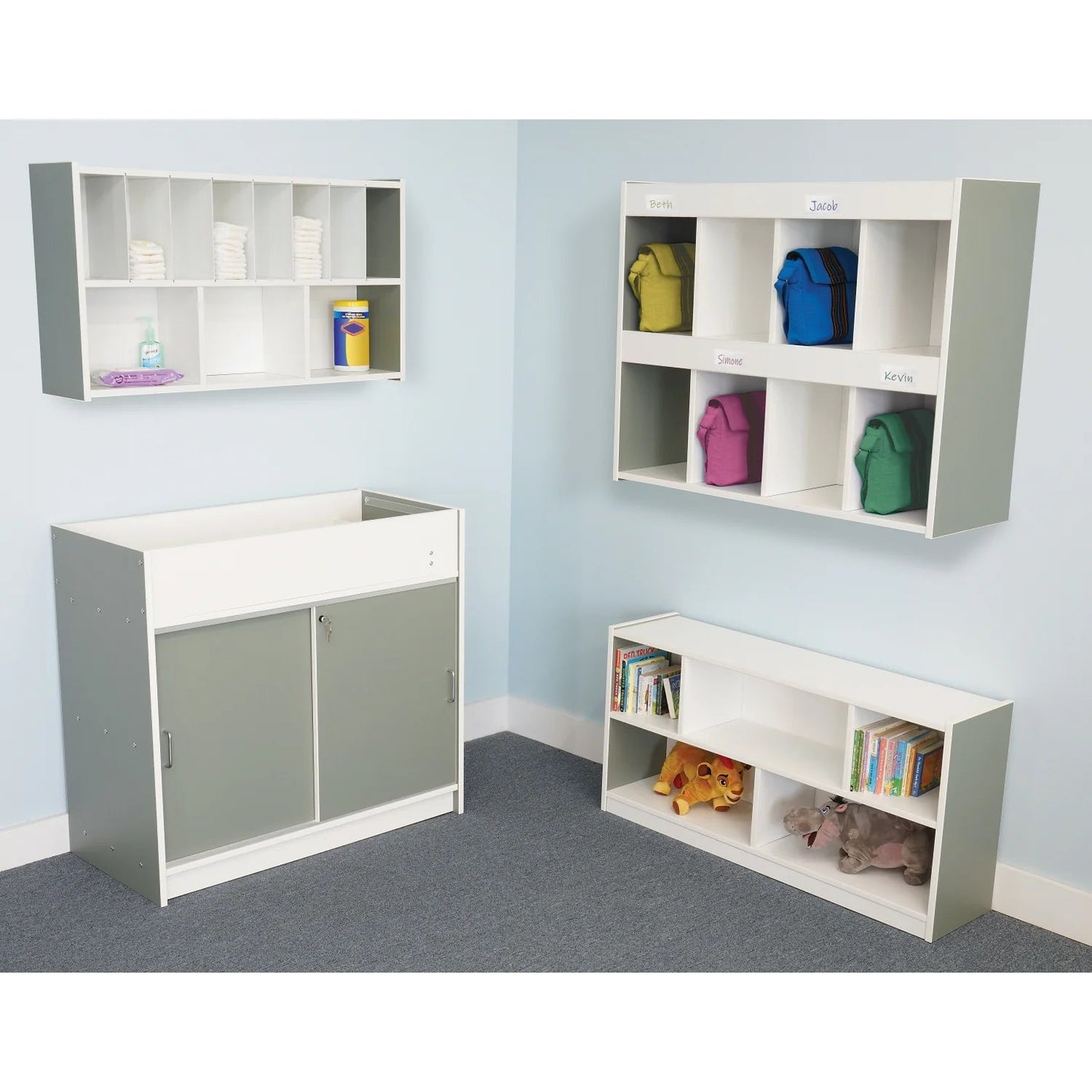 Whitney Brothers Harmony Toddler Shelf 24"H (WHT - WB0626) - SchoolOutlet