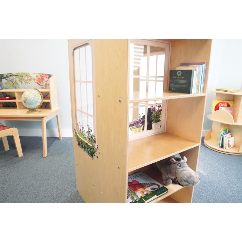 Whitney Brothers Nature View Window Seat 23.75"W x 27.5"D x 47.75"H (WHT - WB0857) - SchoolOutlet