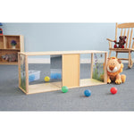 Whitney Brothers Toddler Discovery Wood Crawl Through Cabinet with Acrylic Panels 46