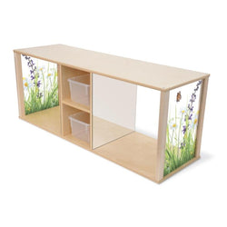 Whitney Brothers Toddler Discovery Wood Crawl Through Cabinet with Acrylic Panels 46"W x 14.75"D x 17"H (WHT-WB0861)