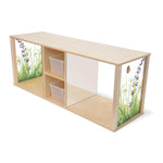Whitney Brothers Toddler Discovery Wood Crawl Through Cabinet with Acrylic Panels 46