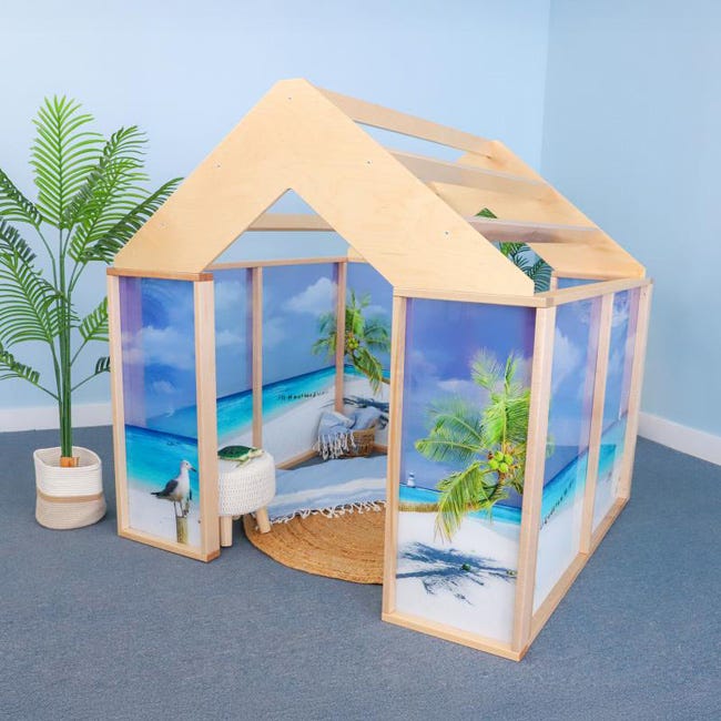 Whitney Brothers Nature View Play Beach House 60" W x 60" D x 60" H (WB1151) - SchoolOutlet