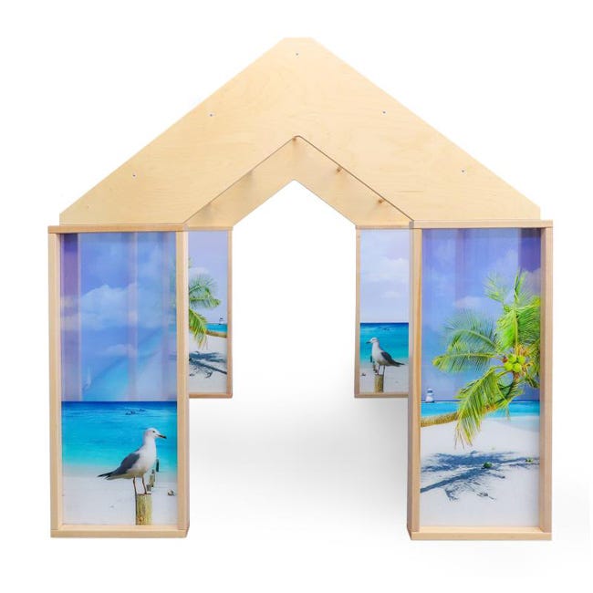 Whitney Brothers Nature View Play Beach House 60" W x 60" D x 60" H (WB1151) - SchoolOutlet