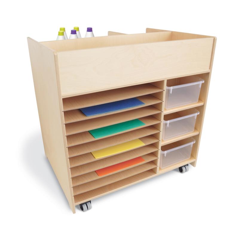 Whitney Brothers Deluxe Mobile Art Supply Cart(Whitney Brothers WHT - WB1758) - SchoolOutlet