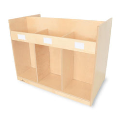 Whitney Brothers Mobile Library Book Cabinet 37.75"W x 21.75"D x 30.75"H (WHT-WB1821)