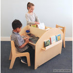 Whitney Brothers Two Student Adjustable Library Desk(Whitney Brothers WHT - WB1867) - SchoolOutlet