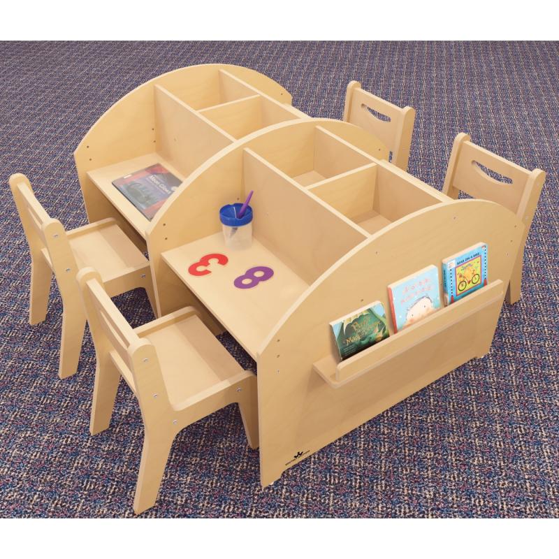 Whitney Brothers Two Student Adjustable Library Desk(Whitney Brothers WHT - WB1867) - SchoolOutlet