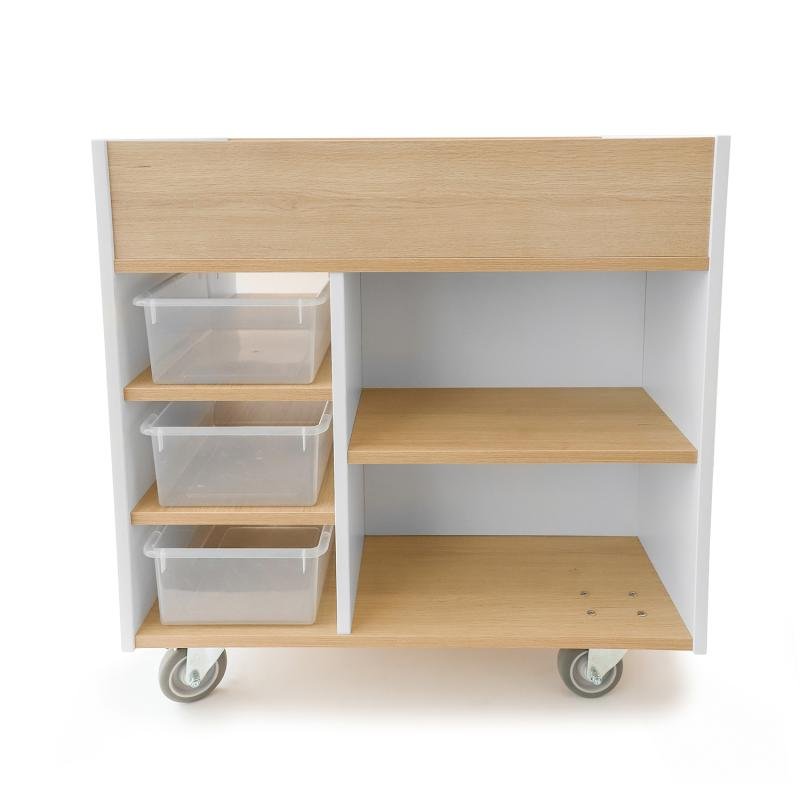 Whitney Brothers elevatED™ Art Supply Cart 33"W x 24.5"D x 34.75"H (WHT - WB1915) - SchoolOutlet