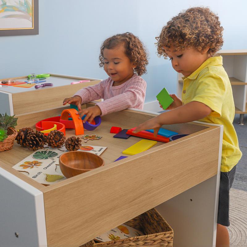 Whitney Brothers elevatED™ Discovery Table 26"W x 24.5"D x 24"H (WHT - WB1916) - SchoolOutlet
