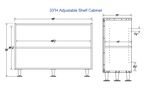 Whitney Brothers elevatED™ Adjustable Shelf Cabinet 33