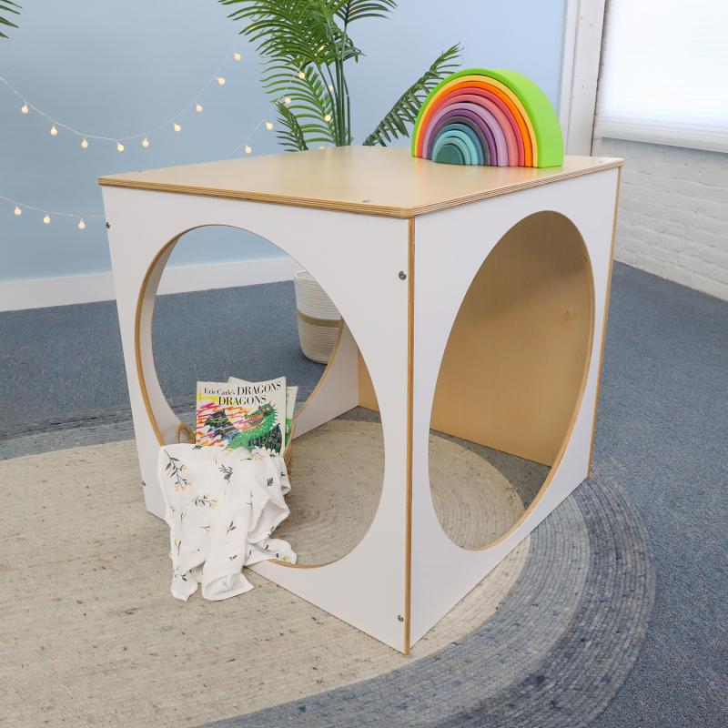 Whitney Brothers elevatED™ Play House Cube 29"W x 30.5"D x 29"H (WHT - WB1920) - SchoolOutlet