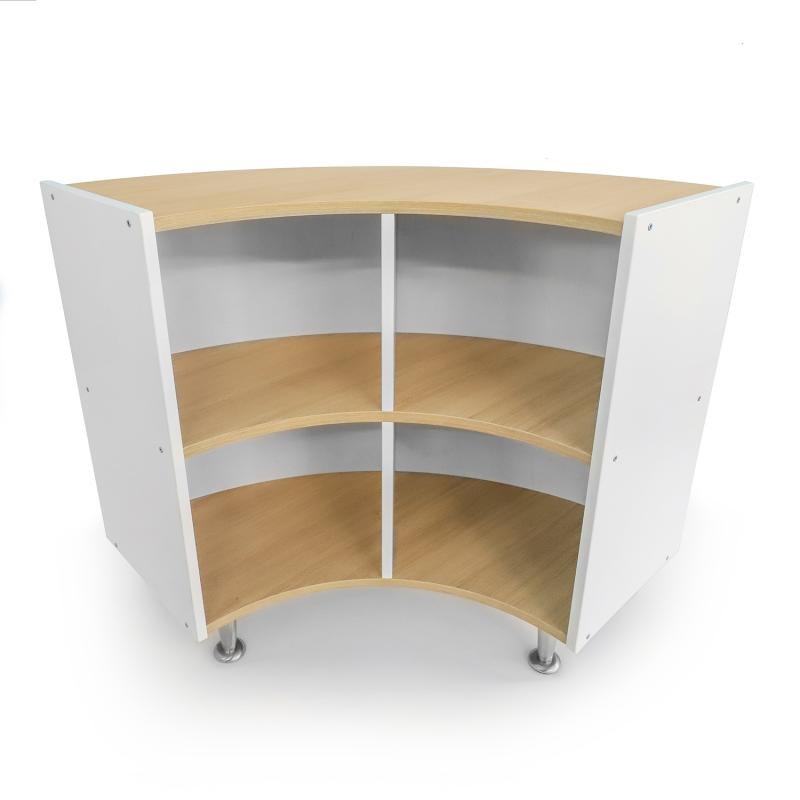 Whitney Brothers elevatED™ Curve Out Cabinet 33"H - 46"W x 15"D (WHT - WB1924) - SchoolOutlet