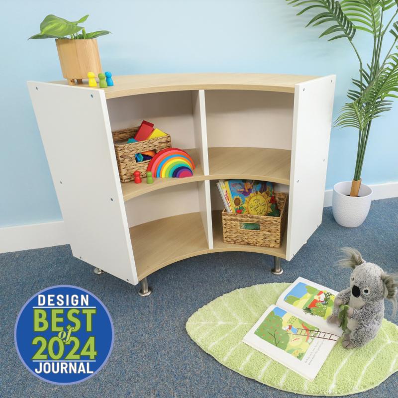 Whitney Brothers elevatED™ Curve Out Cabinet 33"H - 46"W x 15"D (WHT - WB1924) - SchoolOutlet