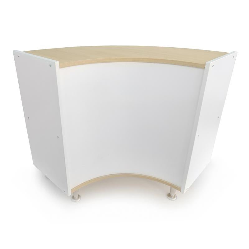 Whitney Brothers elevatED™ Curve In Cabinet 33"H - 46"W x 15"D (WHT - WB1925) - SchoolOutlet