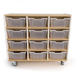 Whitney Brothers elevatED™ 12 Tray Mobile Storage Cabinet 42.5