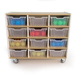Whitney Brothers elevatED™ 12 Tray Mobile Storage Cabinet 42.5