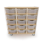 Whitney Brothers elevatED™ 15 Tray Mobile Storage Cabinet 42.5