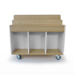 Whitney Brothers elevatED™ Mobile Book Storage Island 40.75"W x 19.25"D x 35.75"H (WHT-WB1937)