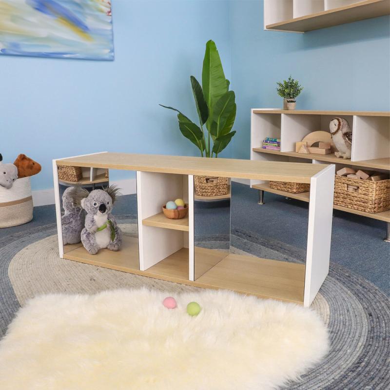 Whitney Brothers elevatED™ Discovery Crawl Thru Cabinet 45.75"W x 14.5"D x 18.25"H (WHT - WB1947) - SchoolOutlet