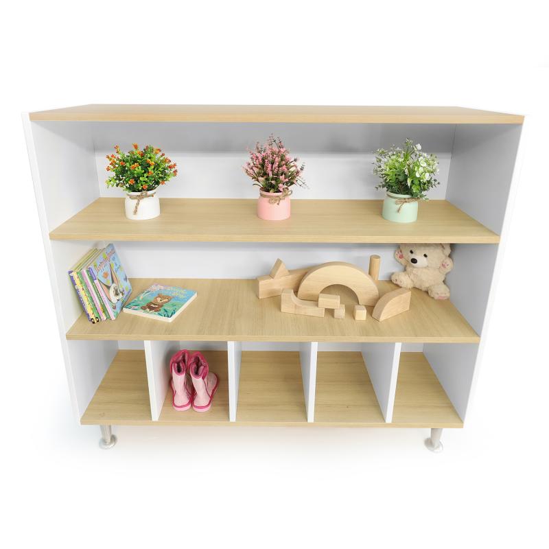 Whitney Brothers elevatED™ Cubby and Shelf Cabinet 50"W x 15"D x 43"H (WHT - WB1952) - SchoolOutlet
