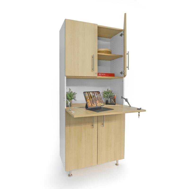 Whitney Brothers elevatED™ Workstation Cabinet 36"W x 15.75"D x 81.75"H (WHT - WB1954) - SchoolOutlet