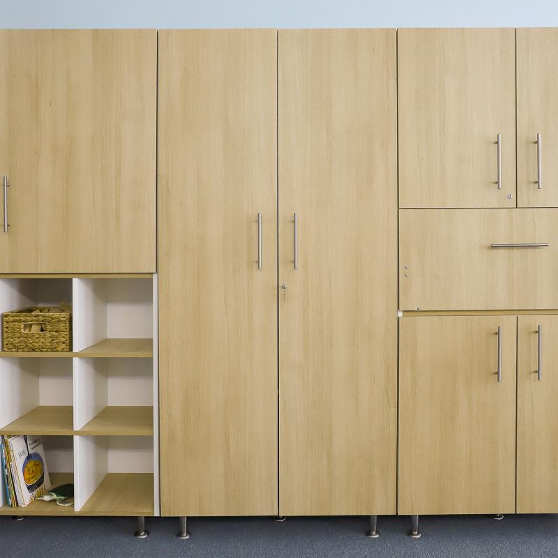 Whitney Brothers elevatED™ Tall and Wide Cabinet 36"W x 15.75"D x 81.75"H (WHT - WB1956) - SchoolOutlet