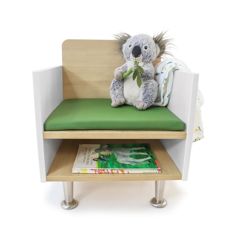 Whitney Brothers elevatED™ Arm Chair with Under - Seat Storage 18.5"W x 16.25"D x 24"H (WHT - WB1971) - SchoolOutlet