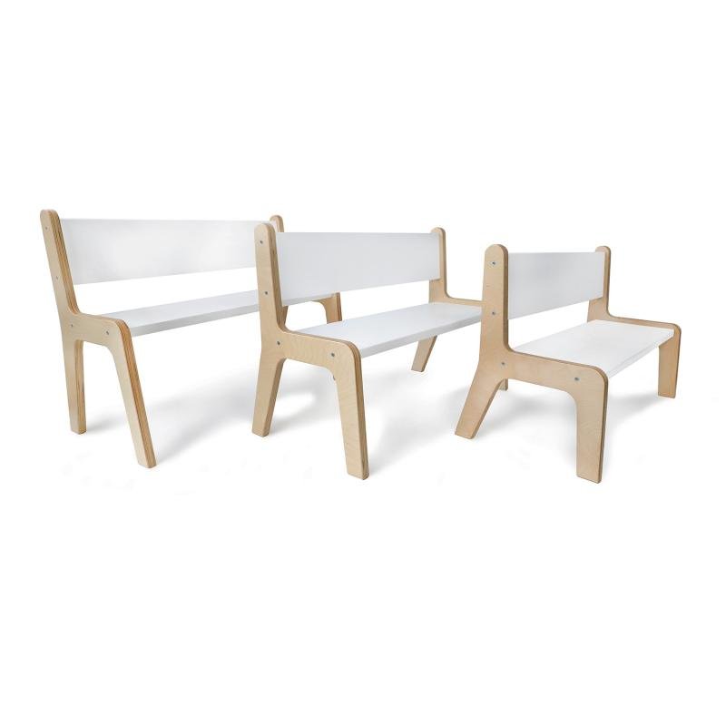Whitney Brothers Whitney Plus White Bench 10" Seat Height (WHT - WB1980) - SchoolOutlet