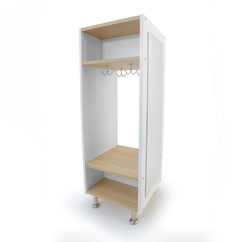 Whitney Brothers elevatED™ Dress Up Station 18"W x 18"D x 50.5"H (WHT - WB1985) - SchoolOutlet