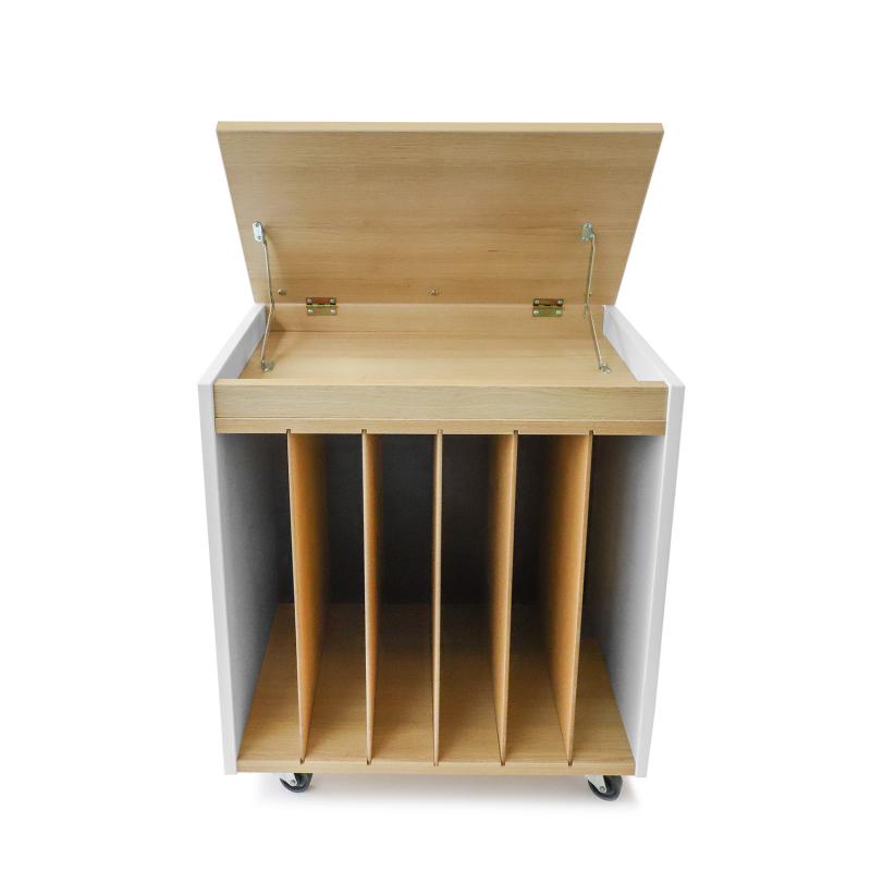 Whitney Brothers elevatED™ Mobile Big Book Holder 24.25"W x 14.25"D x 26"H (WHT - WB1987) - SchoolOutlet