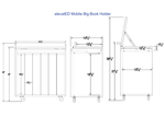 Whitney Brothers elevatED™ Mobile Big Book Holder 24.25