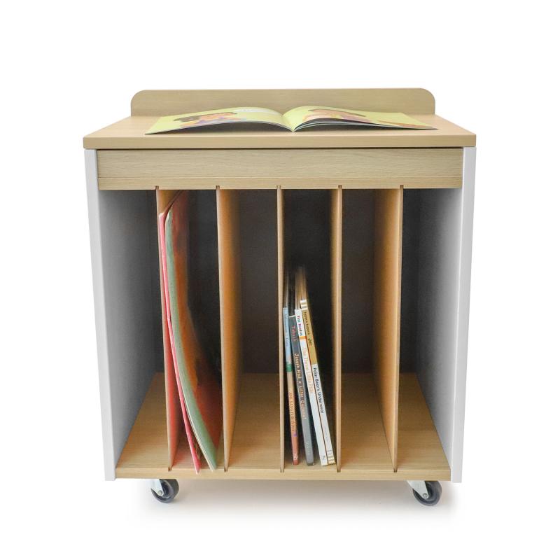 Whitney Brothers elevatED™ Mobile Big Book Holder 24.25"W x 14.25"D x 26"H (WHT - WB1987) - SchoolOutlet