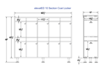 Whitney Brothers elevatED™ 10 Section Coat Locker 60.5