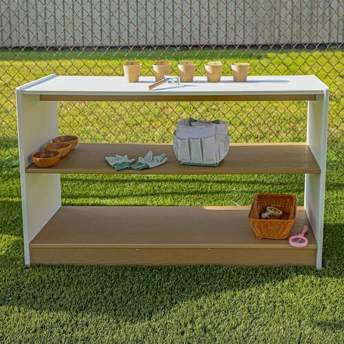Whitney Brothers outdoorED™ Storage Shelf 47"W x 16"D x 30"H (WHT - WB2720) - SchoolOutlet