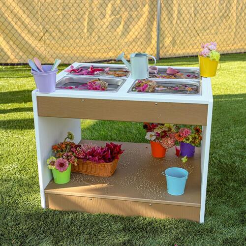 Whitney Brothers outdoorED™ Sensory Table 31"W x 26.25"D x 24"H (WHT - WB2723) - SchoolOutlet