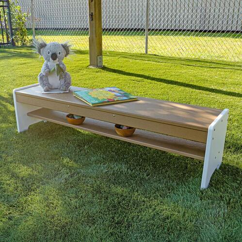 Whitney Brothers outdoorED™ Bench 47.5"W x 12"D x 12"H (WHT - WB2725) - SchoolOutlet