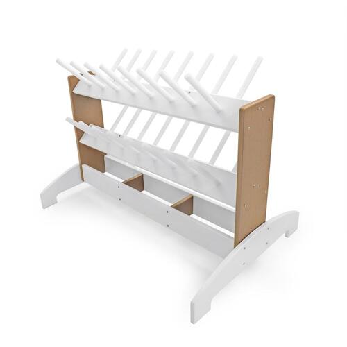Whitney Brothers outdoorED™ Boot Rinse Rack 41.5"W x 23.75"D x 27.75"H (WHT - WB2729) - SchoolOutlet