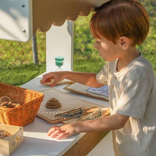Whitney Brothers outdoorED™ Market Stand 36"W x 18"D x 47.5"H (WHT - WB2730) - SchoolOutlet