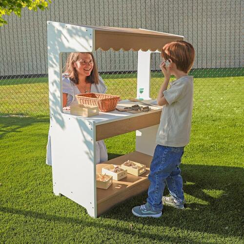 Whitney Brothers outdoorED™ Market Stand 36"W x 18"D x 47.5"H (WHT - WB2730) - SchoolOutlet