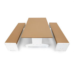 Whitney Brothers outdoorED™ Table and Two Bench Set 47.5"W x 41.25"D x 19.75"H (WHT-WB2910)