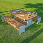 Whitney Brothers outdoorED™ Table and Two Bench Set 47.5