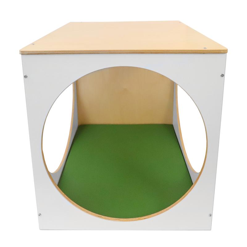 Whitney Brothers elevatED Play House Cube with Floor Mat Set 29"W x 30.5"D x 29"H (WHT - WB2920) - SchoolOutlet