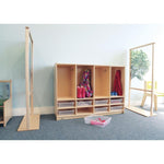 Whitney Brothers Toddler 8 Section Coat Locker With Trays(Whitney Brothers WHT - WB3404) - SchoolOutlet
