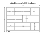 Whitney Brothers Basic Single Storage Shelf Cabinet 48