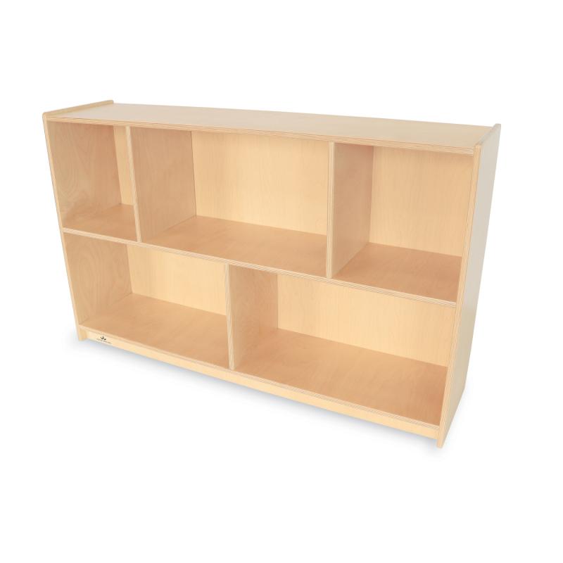Whitney Brothers Basic Single Storage Shelf Cabinet 48"W x 12"D x 36"H (WHT - WB6353) - SchoolOutlet