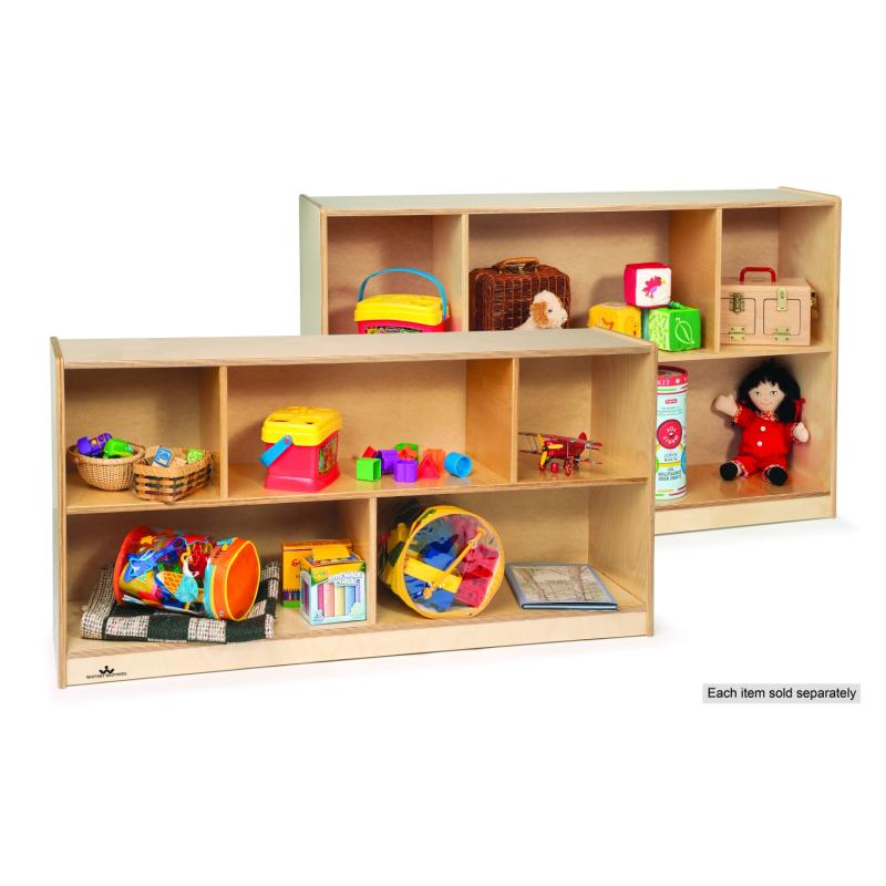 Whitney Brothers Basic Single Storage Shelf Cabinet 48"W x 12"D x 36"H (WHT - WB6353) - SchoolOutlet