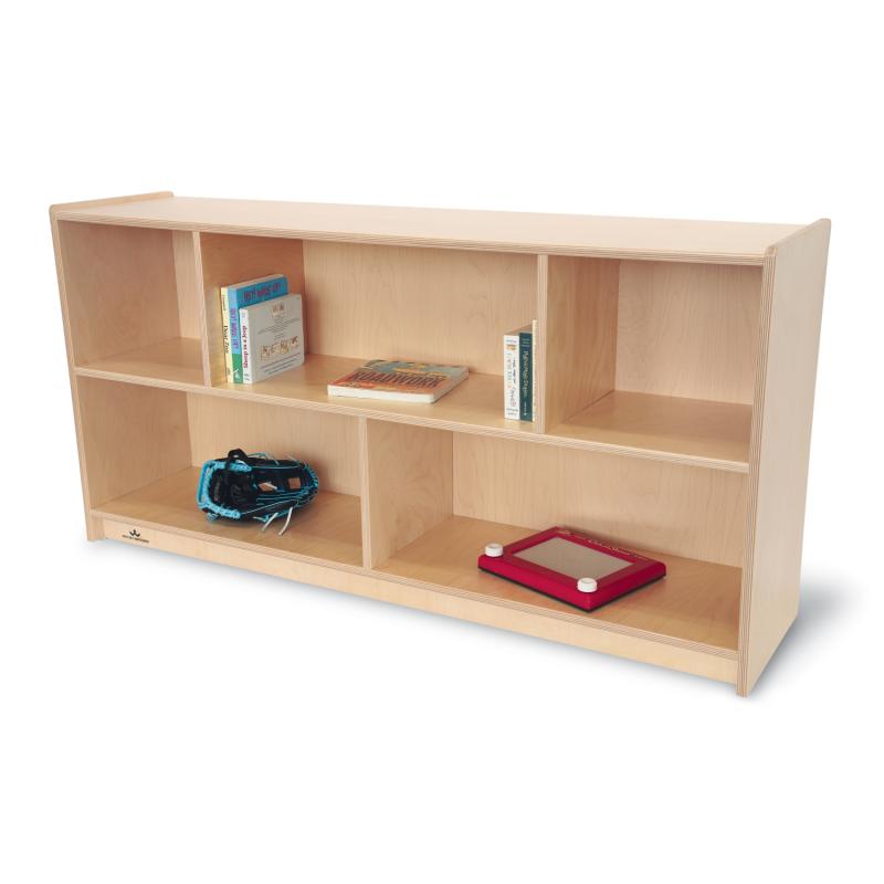 Whitney Brothers Basic Single Storage Shelf Cabinet 48"W x 12"D x 36"H (WHT - WB6353) - SchoolOutlet
