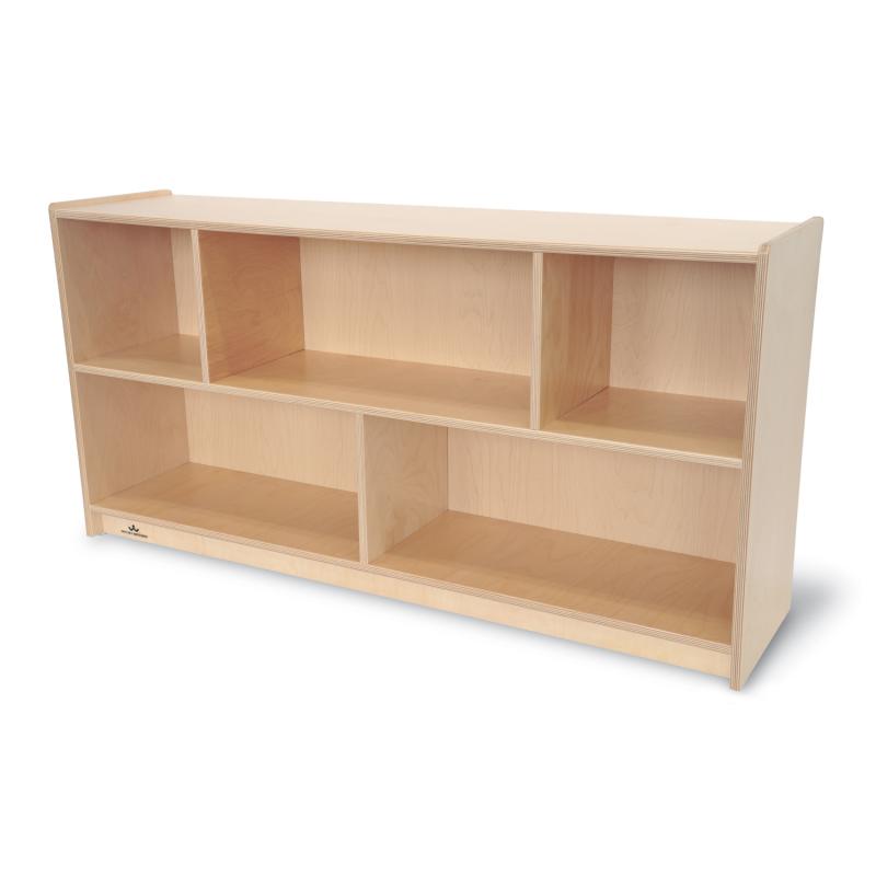 Whitney Brothers Basic Single Storage Shelf Cabinet 48"W x 12"D x 36"H (WHT - WB6353) - SchoolOutlet