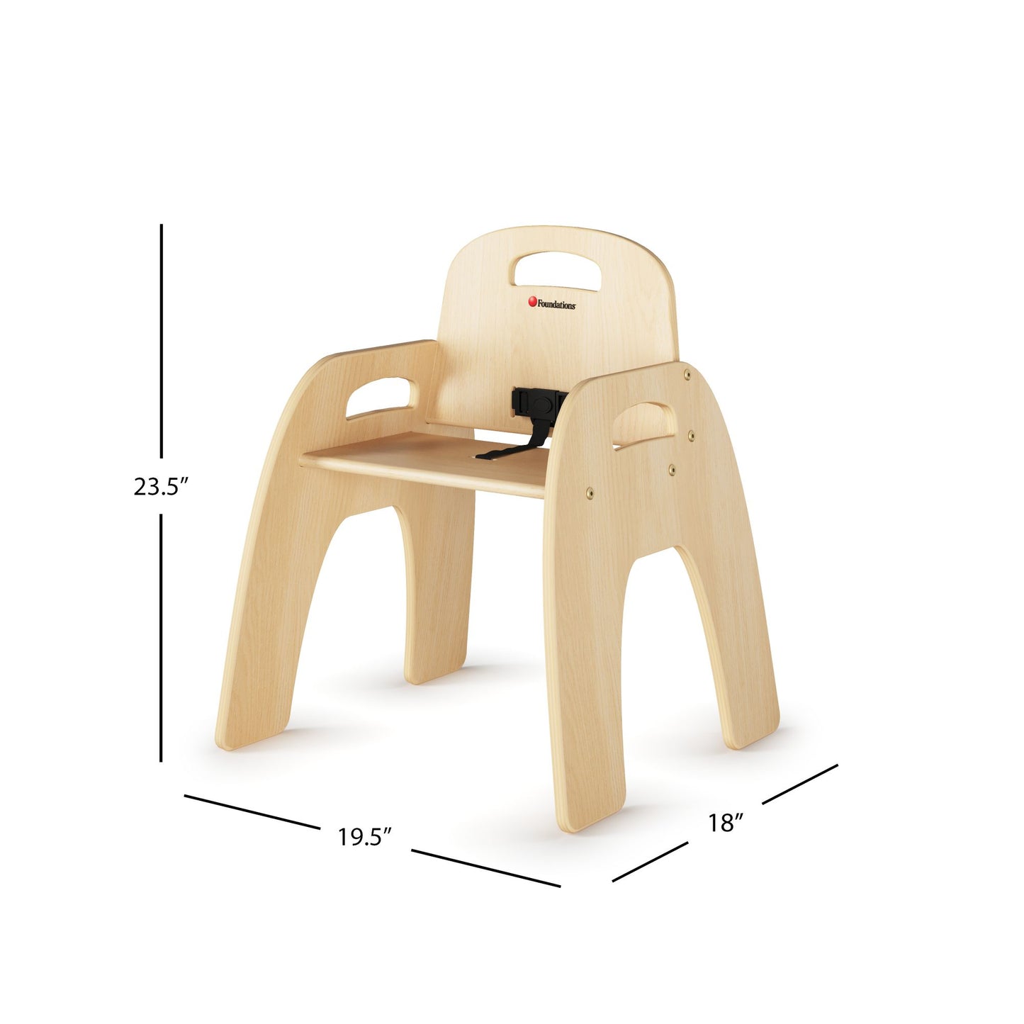 Foundations - Simple Sitter Birch Chair 13" Seat Height- Pack of 2 (FOU-4823047)